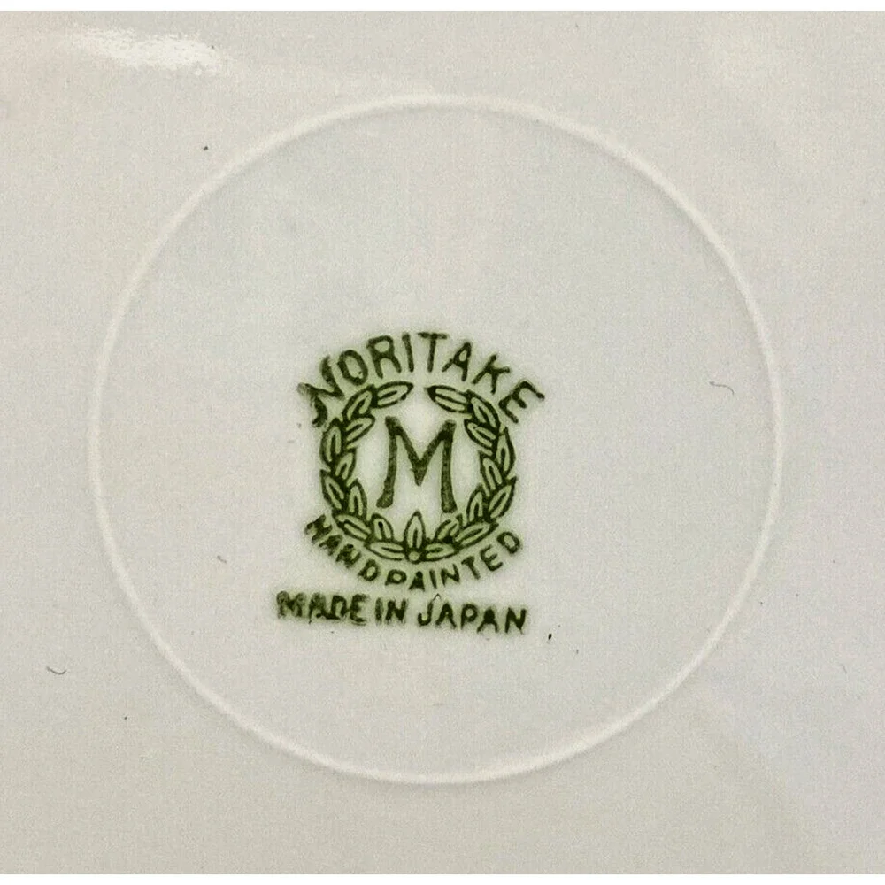 Vintage Morimura Noritake Plate Hand Painted Multicolor Floral Gold Moriage 7.5